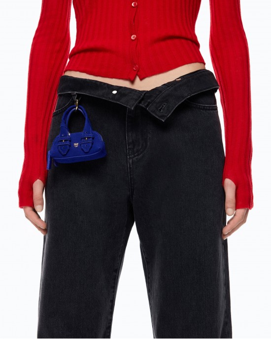 Pinko Wanda Waist Down Wide-leg With Two Ways To Wear Τζιν Παντελόνι