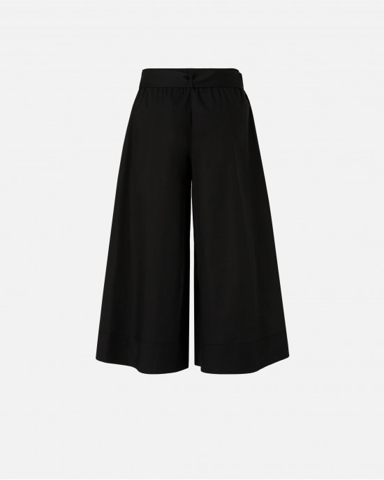 Pinko Doreen Long Shorts With Love Birds Buckle Black Παντελόνι