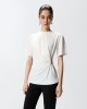 Pinko Mary T-shirt With Draping & Gold Detail White Μπλούζα