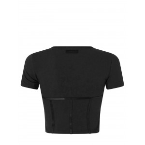 Pinko Veduta Bustier Top Black Μπλούζα