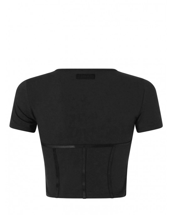 Pinko Veduta Bustier Top Black Μπλούζα