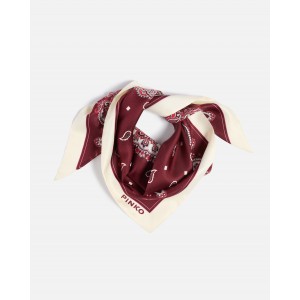 Pinko Swing Triangular Scarf With Floral Paisley Print Μαντήλι