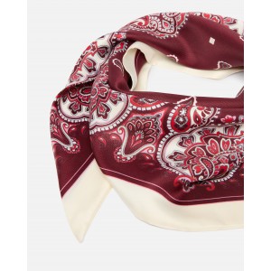 Pinko Swing Triangular Scarf With Floral Paisley Print Μαντήλι