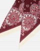 Pinko Swing Triangular Scarf With Floral Paisley Print Μαντήλι