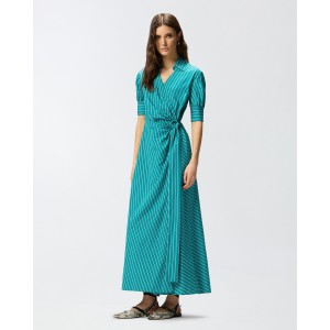 Pinko Alexandra Long Wrap With Striped Pattern Φόρεμα