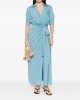 Pinko Alexandra Striped Tie-Waist Φόρεμα