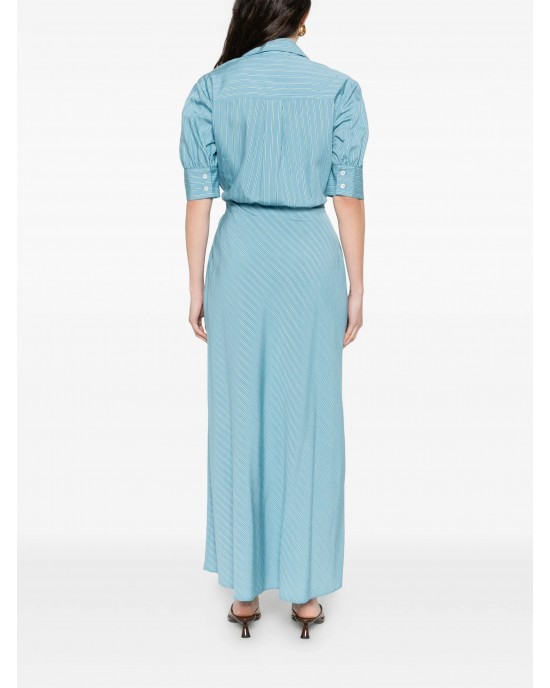 Pinko Alexandra Striped Tie-Waist Φόρεμα