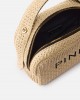 Pinko Necessaire Small Raffia Logo & Handle Τσάντα