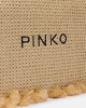 Pinko Flat Handle Small Raffia Clutch Tassels Πορτοφόλι