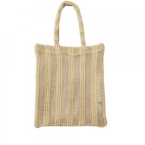 Pinko Easy Tote Medium Shopper Raffia Beige Τσάντα