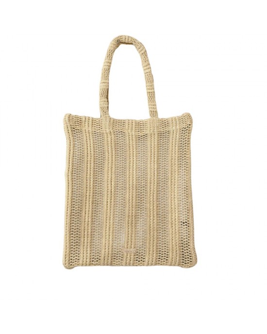Pinko Easy Tote Medium Shopper Raffia Beige Τσάντα