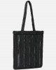 Pinko Easy Tote Medium Shopper Raffia Black Τσάντα