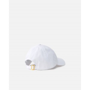 Pinko Break Dance Cap With Peak & Embroidered Logo White Καπέλο