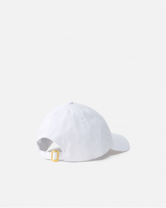 Pinko Break Dance Cap With Peak & Embroidered Logo White Καπέλο