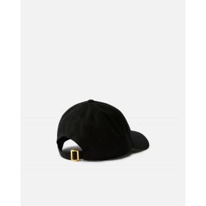 Pinko Break Dance Cap With Peak & Embroidered Logo Black Καπέλο