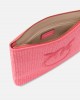 Pinko Pochette Raffia Clutch Pink Πορτοφόλι