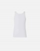 Pinko Bitetto Ribbed Vest Top With Love Birds Embroidery White Μπλούζα