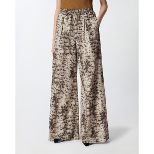Pinko Gussola Wide-leg With Snake Print Παντελόνι