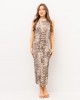 Pinko Novoli Beige/Black Midi Φόρεμα