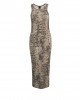 Pinko Novoli Beige/Black Midi Φόρεμα