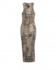 Pinko Novoli Beige/Black Midi Φόρεμα