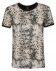 Pinko Nociglia T-shirt Jersey Snake Beige/Black Μπλούζα
