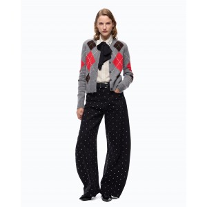 Pinko Emma Egg Barrel-fit With Studs Black Τζιν Παντελόνι