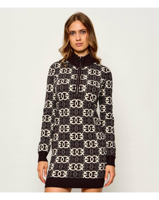 Pinko Reims Brown Mini Φόρεμα