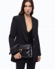 Pinko Love Puff Classic New Buckle Black Leather Τσάντα