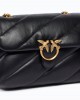 Pinko Love Puff Classic New Buckle Black Leather Τσάντα