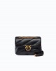 Pinko Love Puff Small New Buckle Leather Black Τσάντα