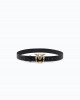 Pinko Low Love Berry Leather Jewel Buckle H3 Black Ζώνη