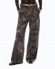 Pinko Haiku Cotton With Floral Camouflage Motif Multicolor Green-Black Παντελόνι