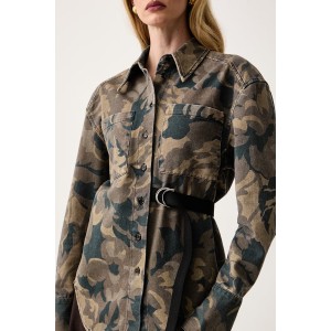 Pinko Gruner Multi Green Πουκάμισο