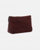 Pinko Love Satchel Big Suede Dark Red Τσάντα Ώμου