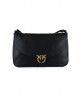 Pinko Love Satchel Big Leather Black Τσάντα Ώμου