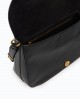 Pinko Love Satchel Big Leather Black Τσάντα Ώμου