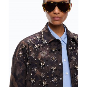 Pinko Barengo Overshirt Camouflage Multi Green Πουκάμισο/Τζάκετ