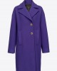 Pinko Inning Washed Cloth Cocoon Παλτό Purple