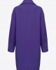 Pinko Inning Washed Cloth Cocoon Παλτό Purple