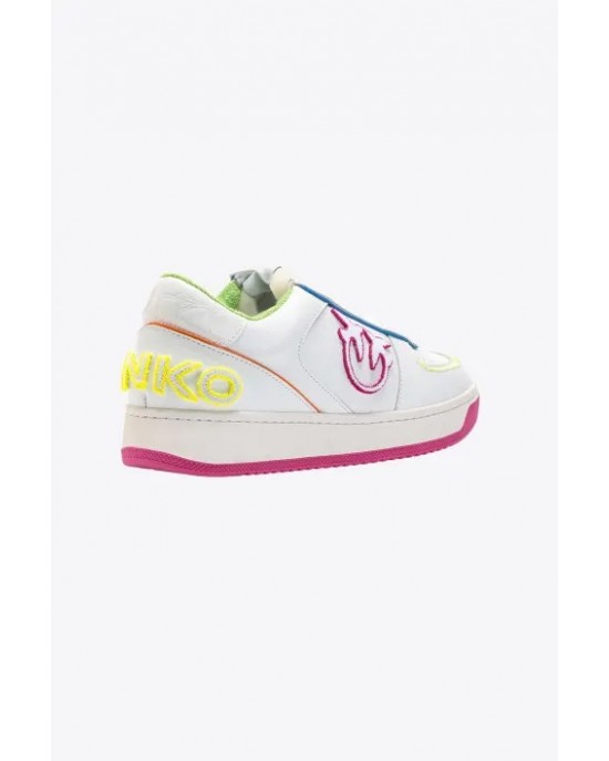 Pinko Bondy Basket Sneaker Παπούτσια Λευκά/Φούξια