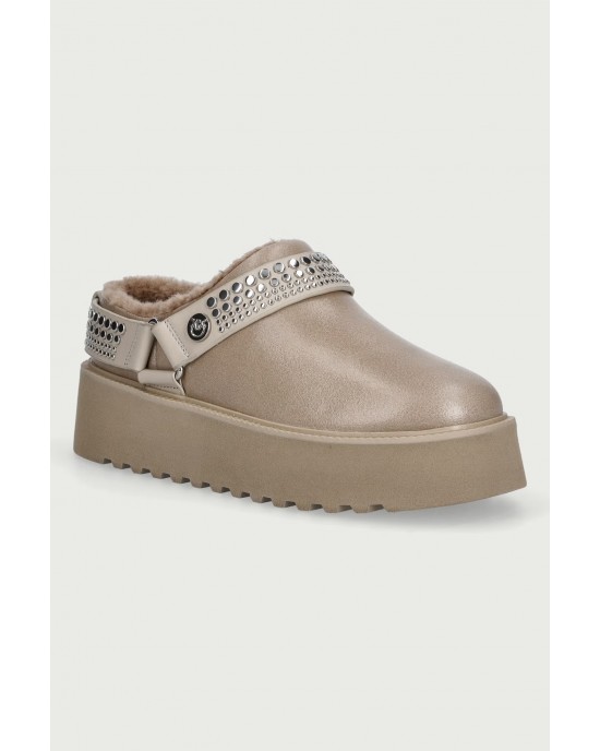 Pinko Martina 05 Ivory Calf Leather Ankle Μποτάκια