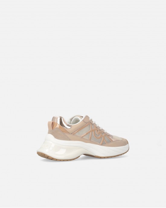 Pinko Ariel 33 Sneakers With Mix Of Inserts & Love Birds Logo Pink Παπούτσια