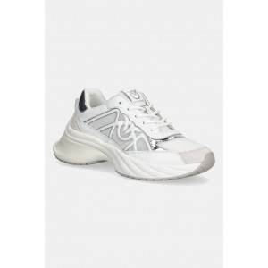 Pinko Ariel 33 Sneakers Mix Of Inserts & Love Birds Logo White Παπούτσια