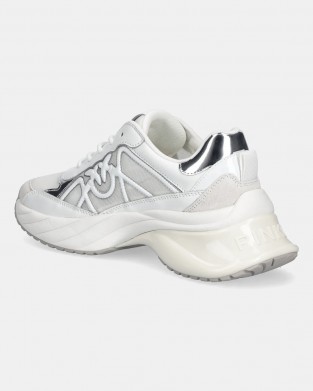 Pinko Ariel 33 Sneakers With Mix Of Inserts & Love Birds Logo White Παπούτσια