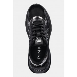 Pinko Ariel 33 Sneakers Mix Of Inserts & Love Birds Logo Black Παπούτσια