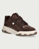 Pinko Athena 01 Cow Suede Fur Brown Αθλητικά Παπούτσια