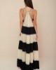Pitusa Aegean Tiered Ecru Φόρεμα