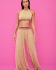 Pitusa Halter Top & Wide Leg Παντελόνι Nude