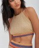 Pitusa Halter Top & Wide Leg Παντελόνι Nude